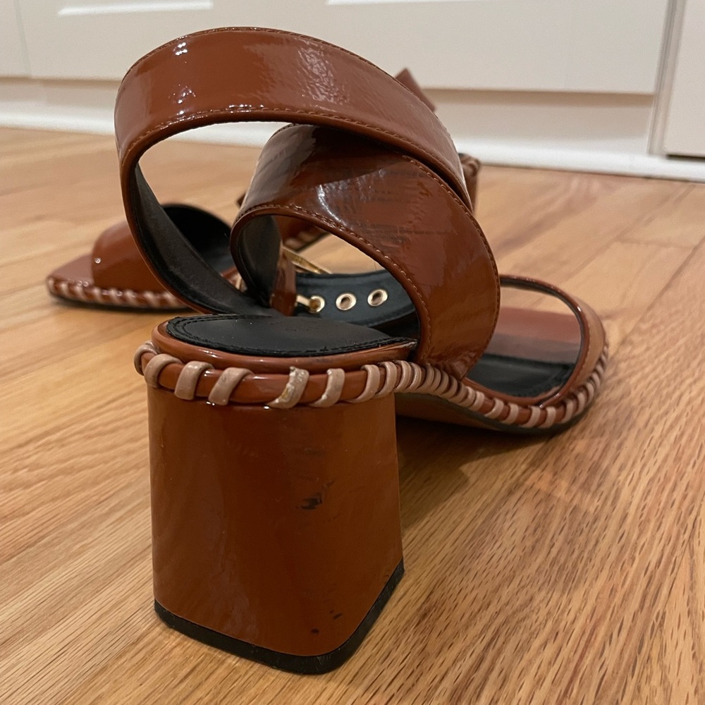 ASOS DESIGN Harvest Block Heel in Tan - Picture 9 of 9